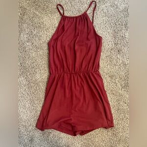 Maroon Romper
